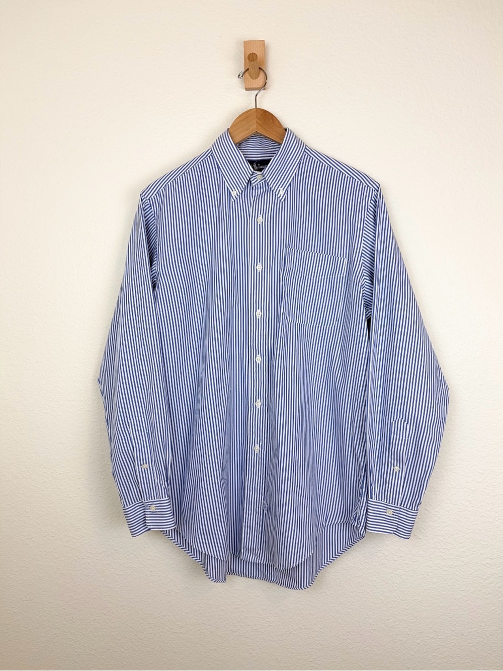 Vintage Ralph Lauren Striped Dress Shirt No Pony Logo